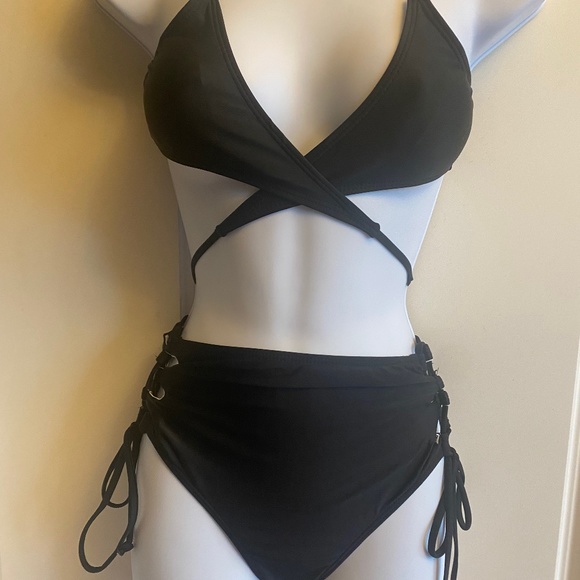 HI WAISTED TIE CORSET BIKINI (2 PIECES) - Picture 2 of 4